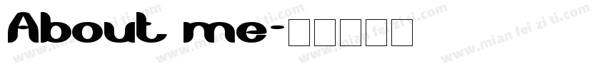 About me字体转换